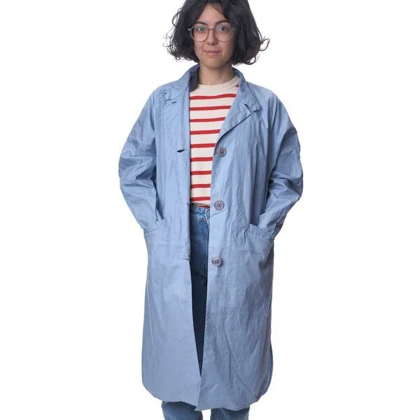 LangerChen LangerChen Sommermantel Coat Mira Long, Marlin (hellblau), – Produktbild 1 von 4