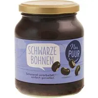 Nur Puur Nur PUUR Schwarze Bio-Bohnen im Glas, 350 g – Produktbild 1 von 1