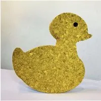 Korxx Spielzeug-Ente in gelb aus Kork | Gelbe Ente von Korxx – Produktbild 1 von 1