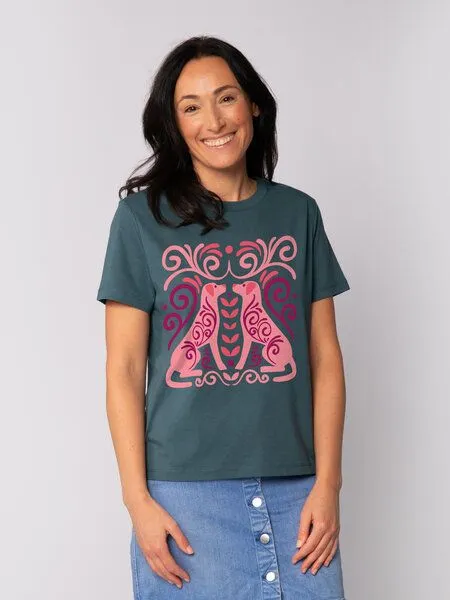 watapparel watapparel T-Shirt Frauen Hundeliebe, Stargazer, – Produktbild 2 von 2