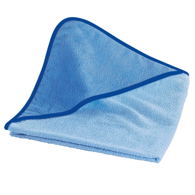 Wörner Wörner Kapuzen-Badetuch 100x100 cm blau, Blau, – Produktbild 1 von 2
