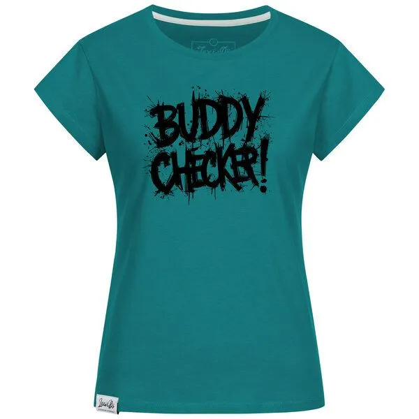 Lexi&Bö Lexi&Bö Buddy Checker T-Shirt Damen, Blue coral (grün), – Produktbild 1 von 1