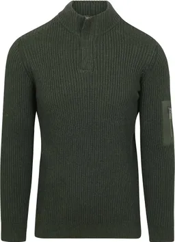 Suitable Suitable Mou Half-Zip Pullover Dunkelgrün - Größe L – Produktbild 1 von 1