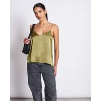 JAN N JUNE JAN N JUNE Slip Top MAUD, Woody olive, – Produktbild 1 von 1