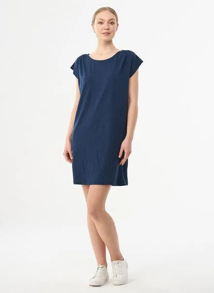 ORGANICATION ORGANICATION Jerseykleid aus TENCEL Lyocell und Bio-Baumwolle, Navy, – Produktbild 1 von 4