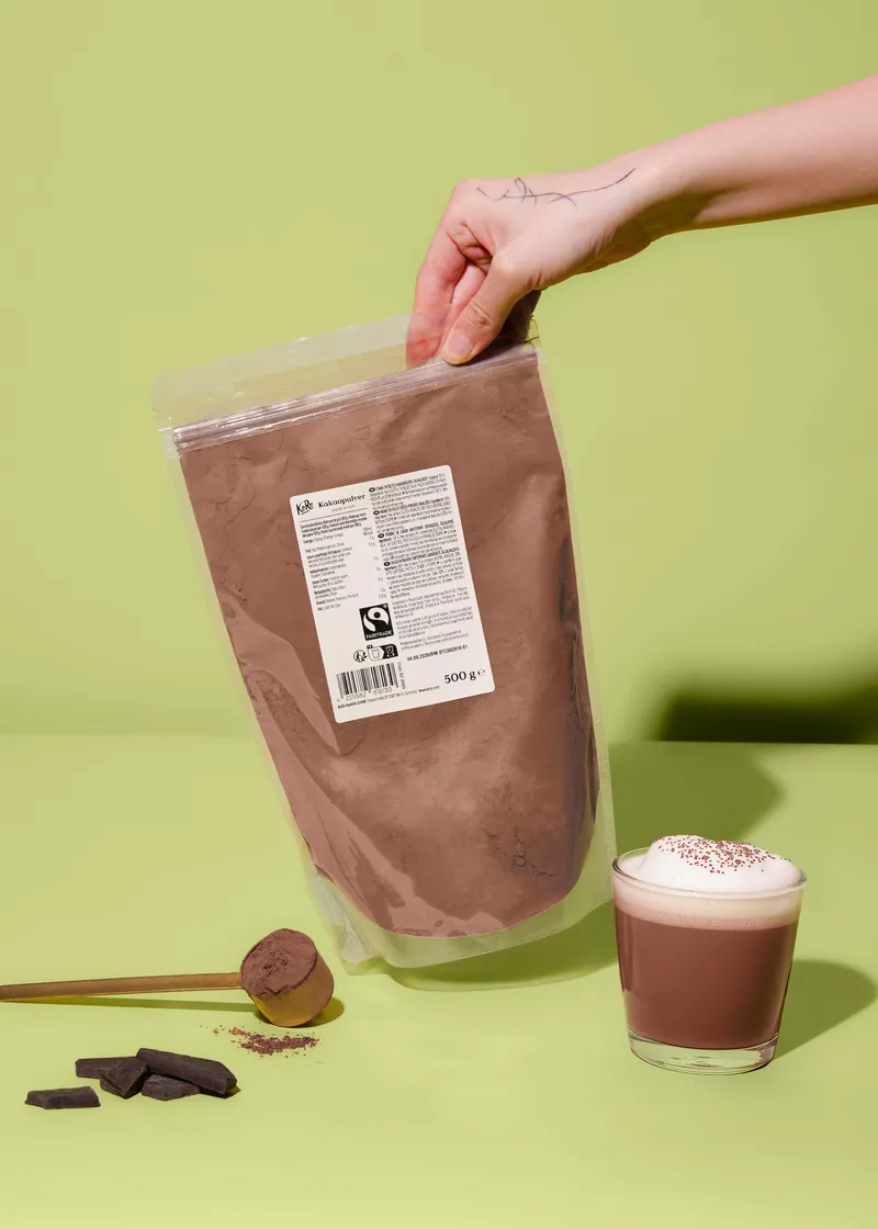 KoRo Stark entöltes Fairtrade Kakaopulver | 500 g – Produktbild 3 von 5