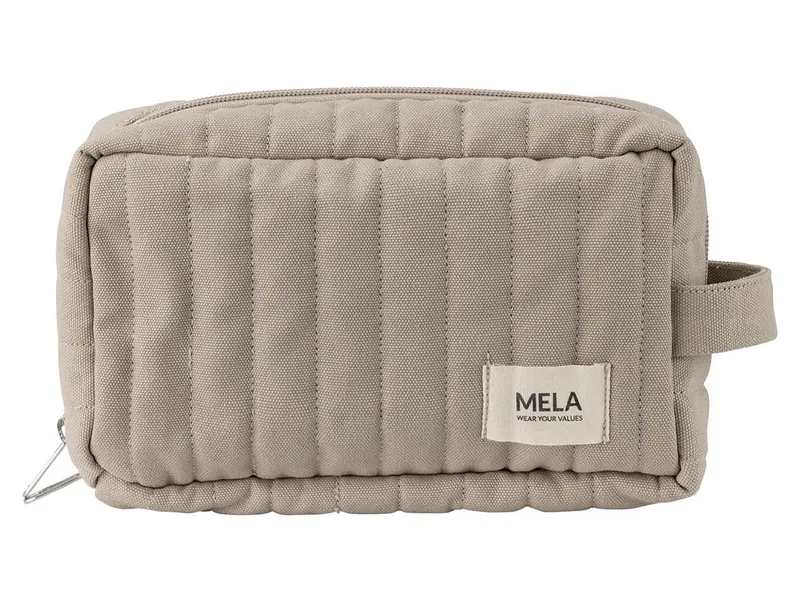 MELA MELA Gepolsterter Kulturbeutel Style PAVEEN aus 100% Bio-Baumwolle, Light stone, – Produktbild 3 von 6