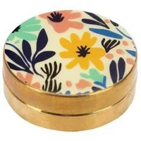 El Puente El Puente Dose "Blumen" | Fair Trade & Handmade aus Indien – Produktbild 1 von 1