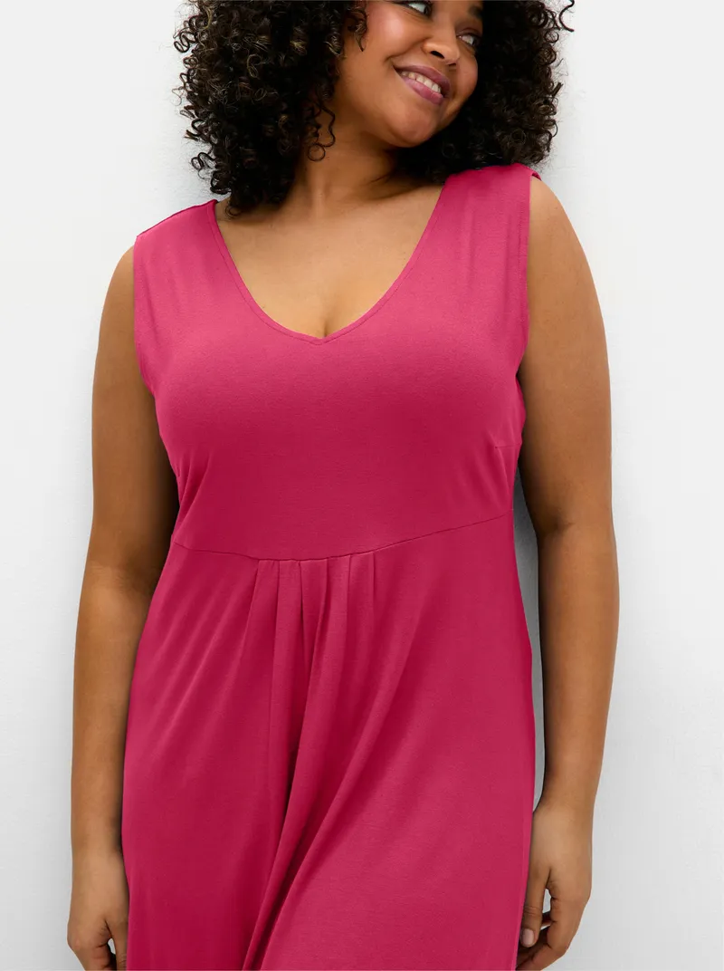 sheego Jerseykleid, Pink, – Produktbild 2 von 2