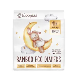 WOHL2BE | Auf ins Premium-Wohl WOHL2BE | Auf ins Premium-Wohl Öko-Windeln Mini (3-8 kg) aus Bambusfasern – Produktbild 1 von 1