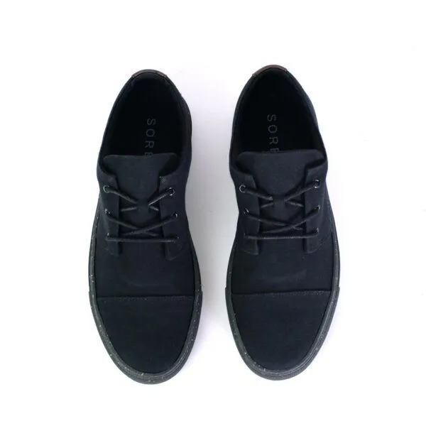 SORBAS SORBAS '58 recycelte Stoff-Sneaker, All black (schwarz), – Produktbild 3 von 4