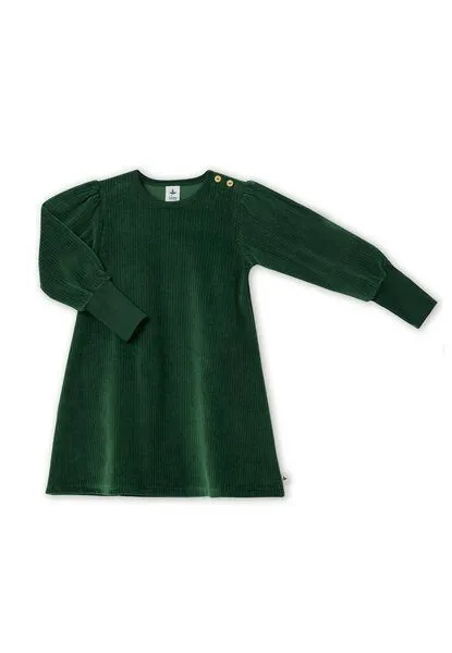 Leela Cotton Leela Cotton Mädchen Cord-Kleid Bio-Baumwolle, Tannennadel, – Produktbild 1 von 4