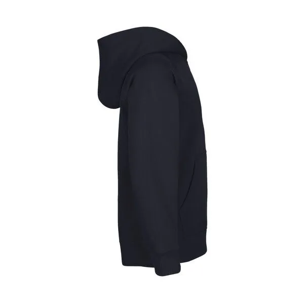 HANDGEDRUCKT HANDGEDRUCKT "Spacewalk" Kinder Hoody aus reiner Biobaumwolle (kbA), Navyblue, – Produktbild 3 von 4