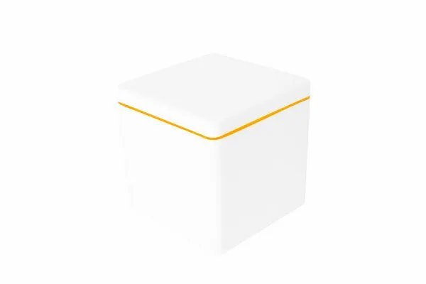 ajaa ajaa Die Quadratische Aufbewahrungsbox 1,4 l, Mandarin, – Produktbild 1 von 3