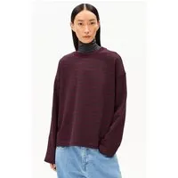 ARMEDANGELS ARMEDANGELS FRANKAA MAARLEN STRIPE Damen Sweatshirt aus Bio-Baumwolle, Dark cranberry-dark steel, – Produktbild 1 von 1
