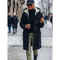 Will s Vegan Shop Will's Vegan Shop Duffle Coat aus veganer Wolle mit recyceltem veganem Shearling – Produktbild 1 von 1