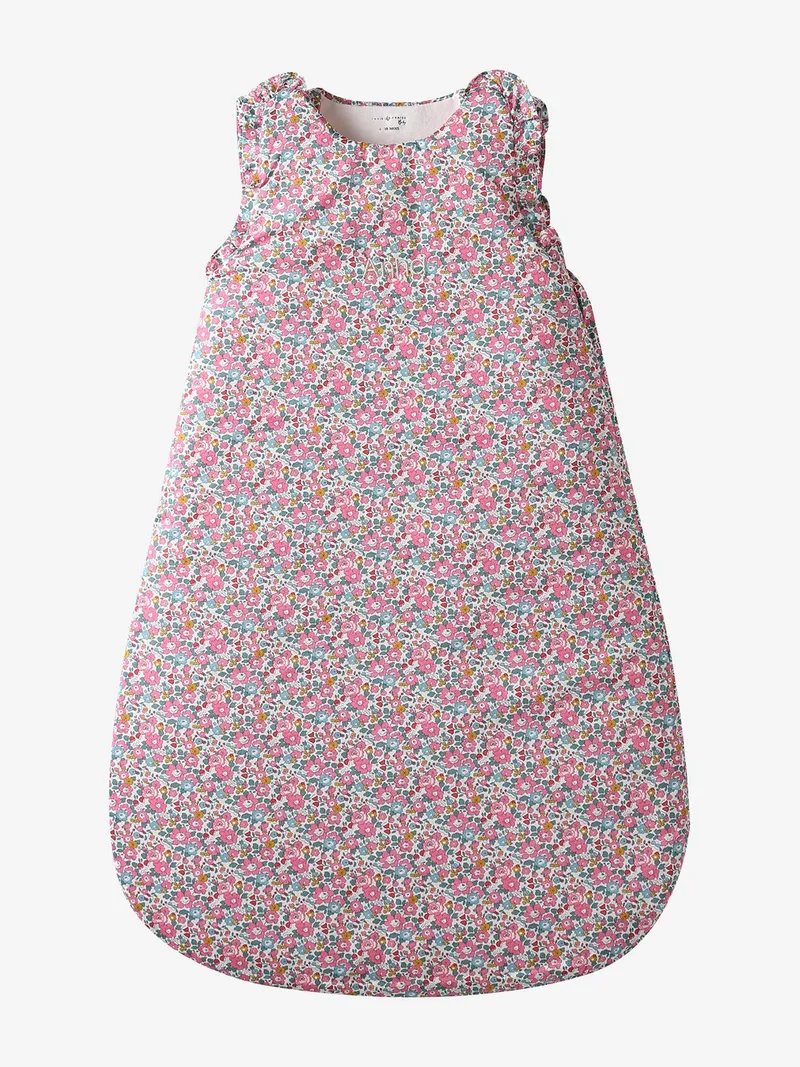 Envie De Fraise Ärmelloser Baby Schlafsack aus Liberty-Stoff TOG 2, Weiß, – Produktbild 2 von 3