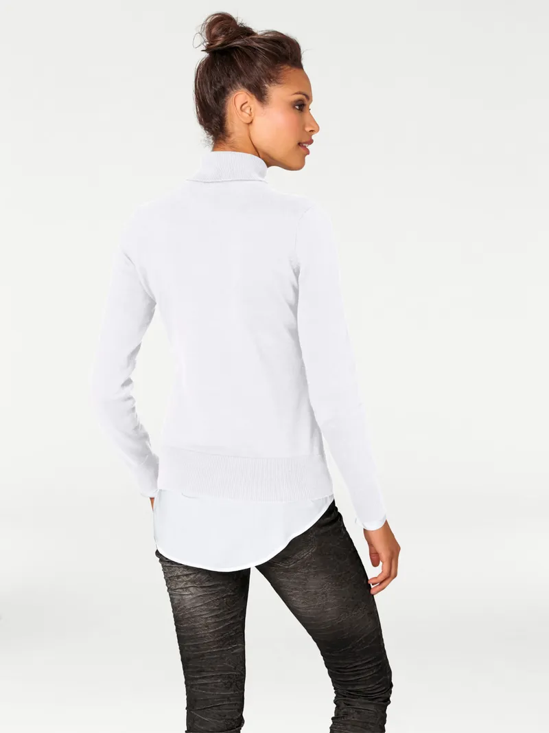 heine Rollkragenpullover, Weiß, – Produktbild 1 von 2
