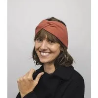 obumi obumi STIRNBAND KNOT AUS KASCHMIR (100% RECYCLED), Terracotta, – Produktbild 1 von 1