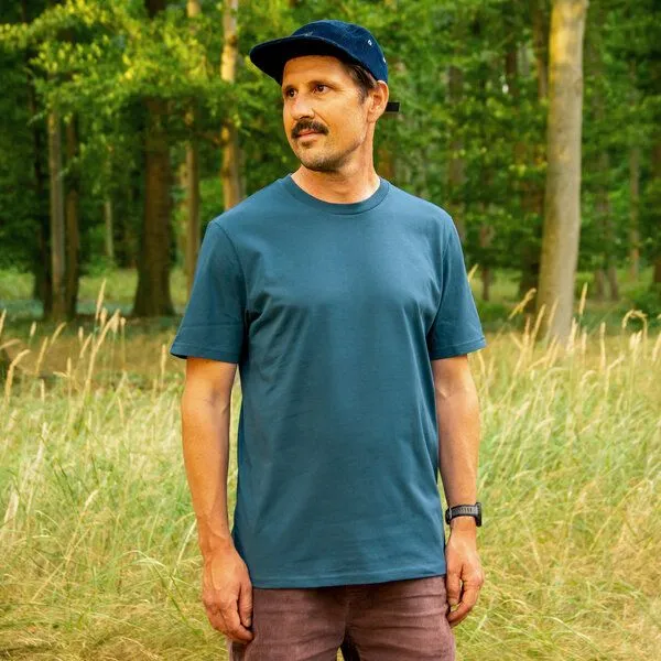 Cmig Cmig Kaffee-Hörnchen T-Shirt für Kaffeeliebhaber, Dark teal (blau), – Produktbild 4 von 4