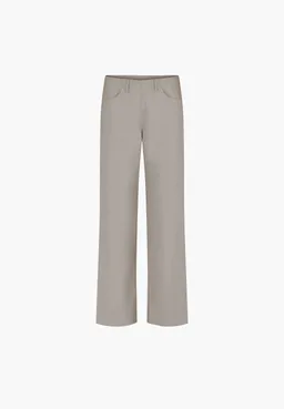 LAURIE LAURIE Damen vegan Hose Donna Loose Mittellang Grau Sand – Produktbild 1 von 1