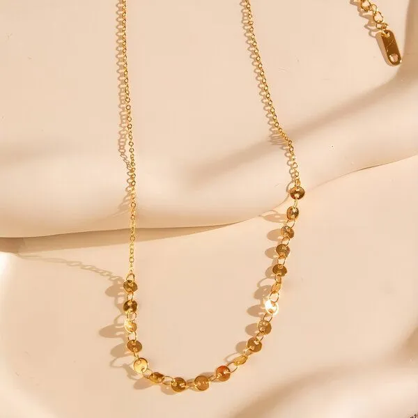 ELEKTROPULLI ELEKTROPULLI Feine Dots Kette, Gold, – Produktbild 3 von 4
