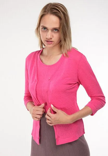 Alma & Lovis Alma & Lovis Kurzjacke aus Leinen | Linen Jacket, Pink, – Produktbild 2 von 3