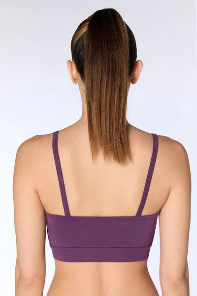 True North True North Damen Bustier aus Tencel Micromodal Bra Top T1201, Weinbeere, – Produktbild 6 von 6