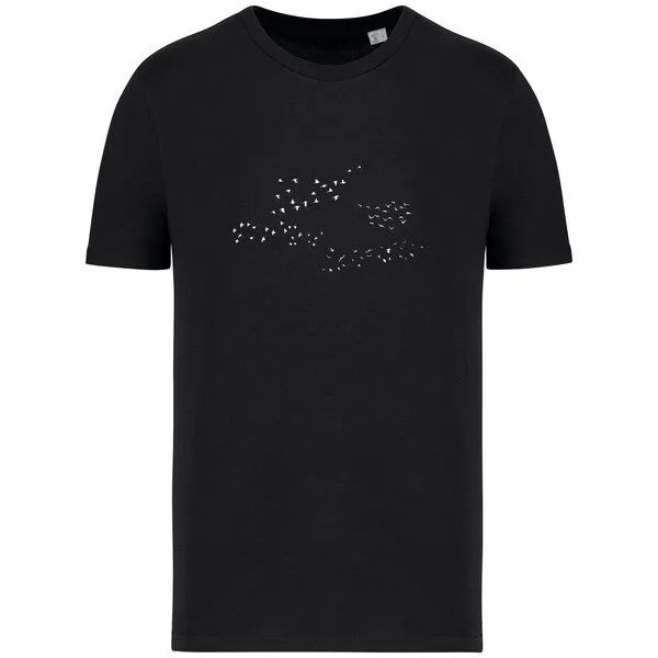 Greenspired Greenspired Basic Bio T-Shirt Skybirds Nr. 4 ( 155g/m²) XXS - 5 XL, Schwarz, – Produktbild 1 von 1