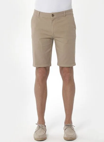 ORGANICATION ORGANICATION Slim Chino-Shorts aus Bio-Baumwolle, Natur(beige), – Produktbild 1 von 3