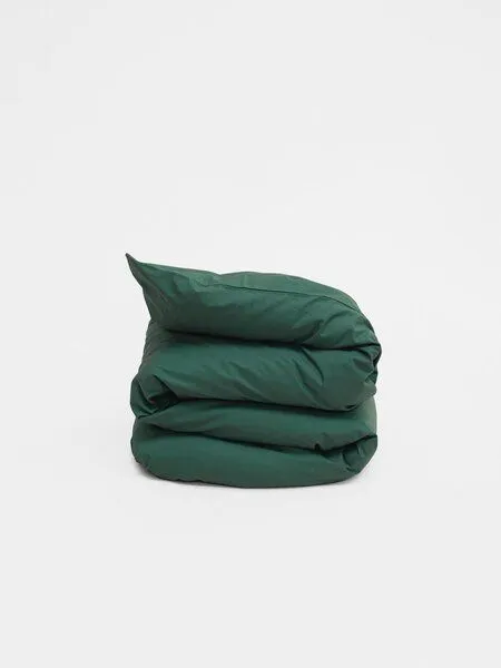 erlich textil erlich textil Finn Bettdeckenbezug aus Bio-Baumwolle, made in Europe, Waldgrün, – Produktbild 2 von 6