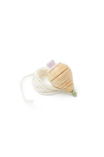 Me&Mine Mini-Kreisel aus Holz mit Schnur von Me&Mine, Pink, – Produktbild 1 von 2