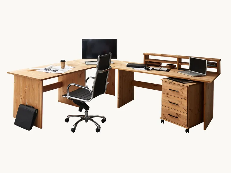 allnatura allnatura Schreibtisch "Studioso" - Schnäppchen 2127-03227 | 160x78 cm | gelaugt/geölt, Kiefer, – Produktbild 1 von 2