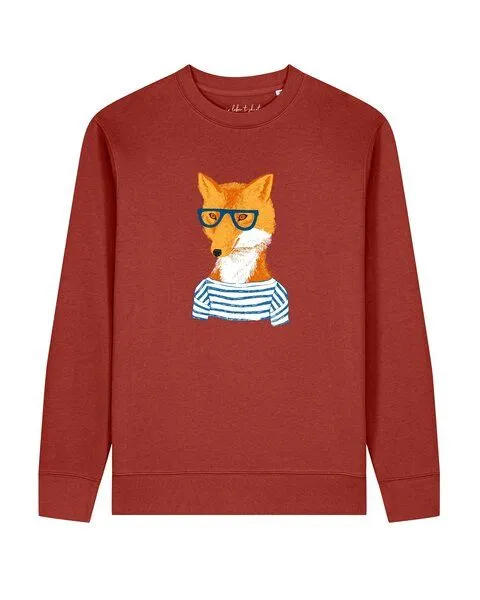 watapparel watapparel Sweatshirt Unisex Fuchs, Earthy red, – Produktbild 1 von 2