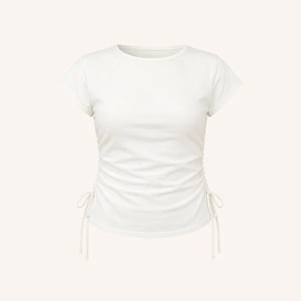 NORDLICHT NORDLICHT Jersey T-Shirt Yrsa, Naturweiß, – Produktbild 1 von 4