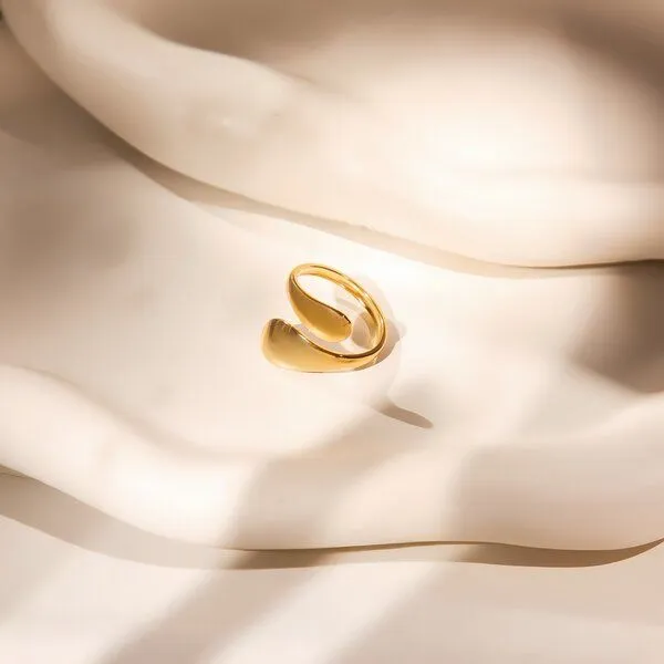 ELEKTROPULLI Elektropulli Größenvariabler Shine Ring, Gold, – Produktbild 1 von 3