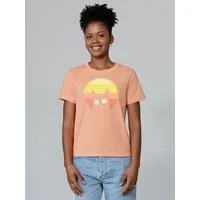 watapparel watapparel T-Shirt Frauen Sunset Cat, Fraiche peche, – Produktbild 1 von 1