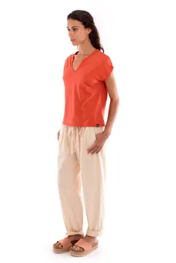 RAVENS VIEW IBIZA RAVENS VIEW IBIZA Damen vegan T-Shirt Hera Terracotta Orange – Produktbild 1 von 1