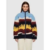 KnowledgeCotton Apparel KnowledgeCotton Apparel Lockere Teddy-Jacke FÄRÖER aus recyceltem Material Unisex, Multicolor, – Produktbild 1 von 1