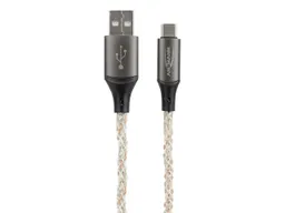 Ansmann Ansmann Ladekabel mit LED-Beleuchtung USB-A auf USB-C, 1 m, weiß – Produktbild 1 von 1