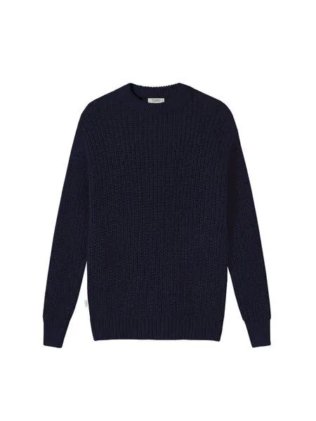 FUXBAU FUXBAU 4Seasons Männer Strickpullover, Navy, – Produktbild 3 von 4