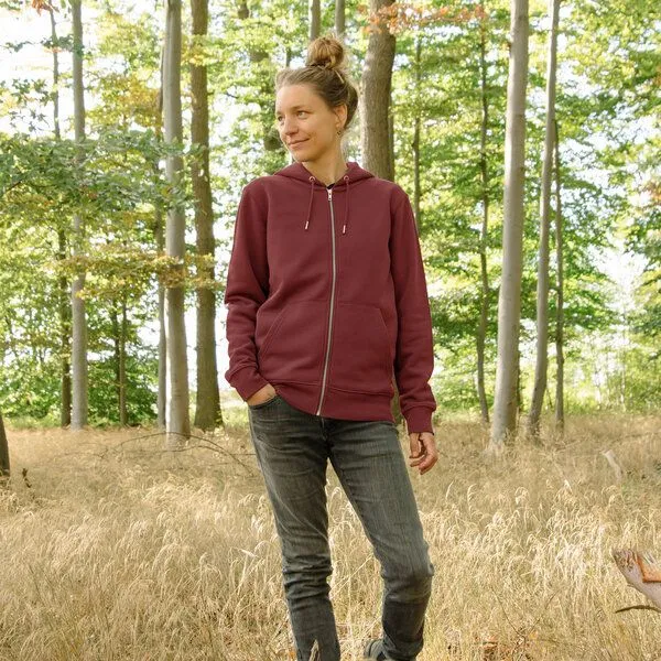 Cmig Cmig Franzi Fuchs Kapuzenjacke unisex, Burgundy (rot), – Produktbild 2 von 4