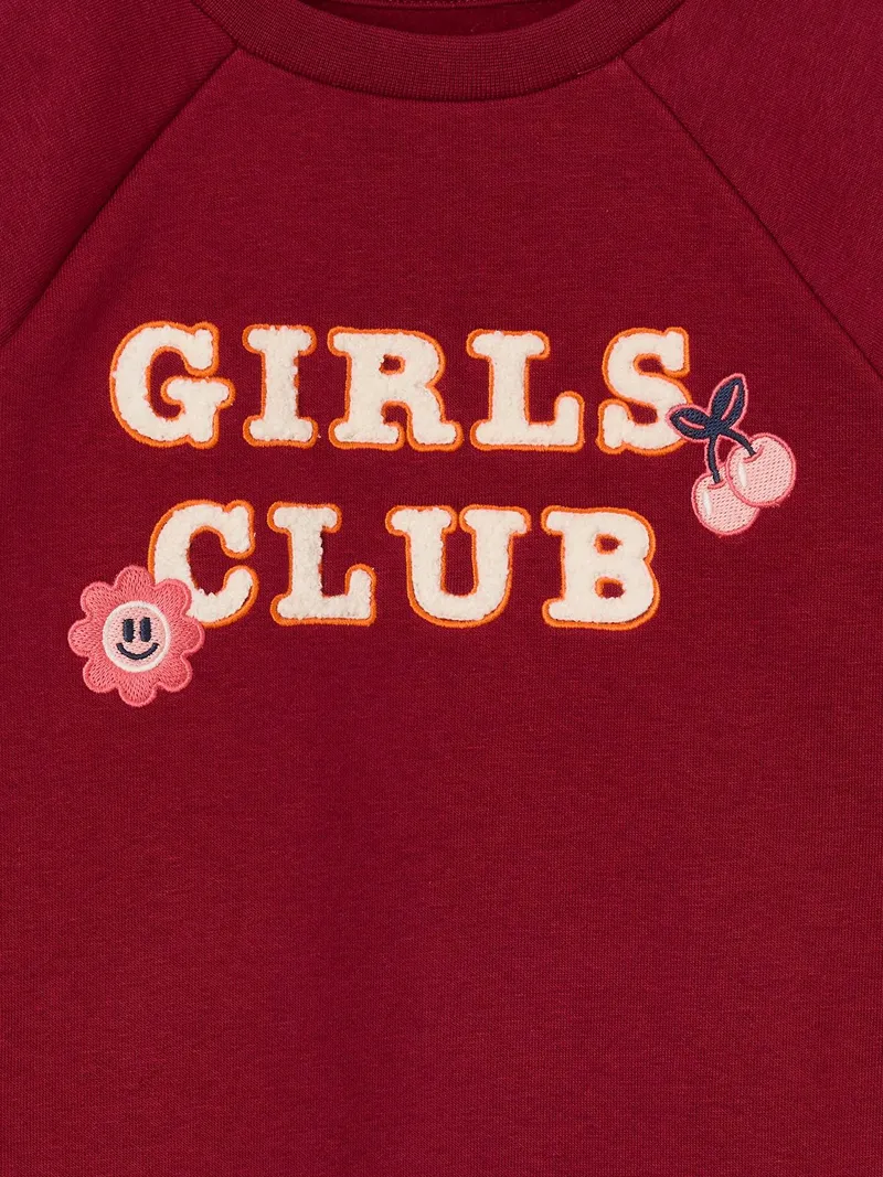 Vertbaudet Vertbaudet Sweatkleid Mädchen, Rot, – Produktbild 2 von 2