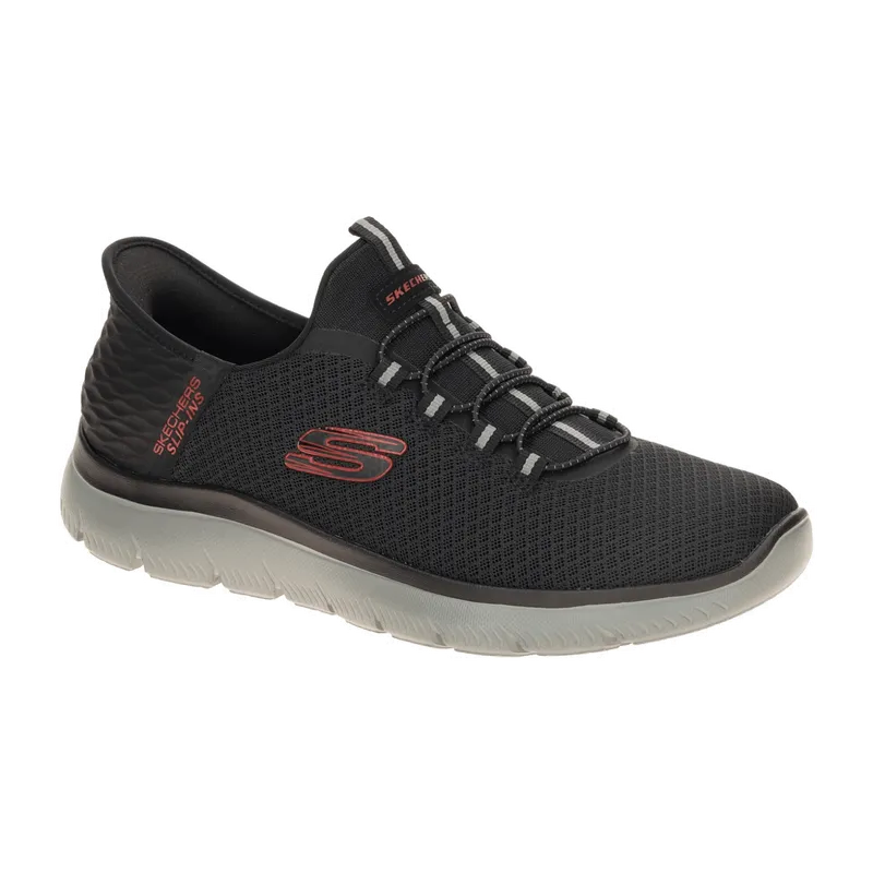 Skechers Skechers Summits Schuhe schwarz rot SLIP-INS 232457 für Herren, schwarz, Größe 46 EU, Schwarz, – Produktbild 1 von 8