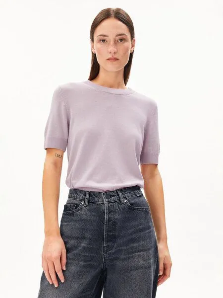 ARMEDANGELS ARMEDANGELS SILJIAAS Damen Strickshirt aus TENCEL Lyocell Mix, Ice grape, – Produktbild 1 von 4