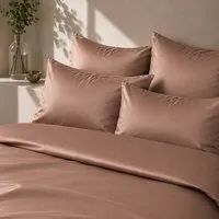 Mary Rose® Mary Rose® Satin Bettwäsche, 100% Bio Baumwolle (GOTS zertifiziert), Taupe, – Produktbild 1 von 1