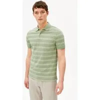 ARMEDANGELS ARMEDANGELS STRIPED POLO Herren Polo-Shirt aus 100% Bio-Baumwolle, Foam-oatmilk, – Produktbild 1 von 1