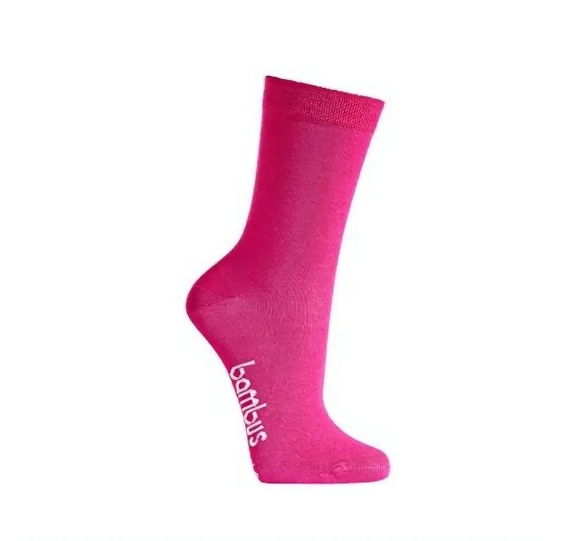 TippTexx 24 Socken 6 Paar Bambus Kinder Socken superweich handgekettelt Mädchen & Jungen (Set, 6 Paar), Rosa, – Produktbild 2 von 5