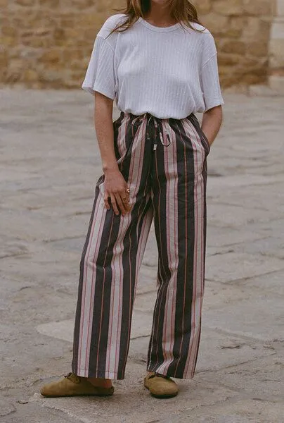 Nénés Nénés Mathilde-Hose, Pflaume streifen, – Produktbild 2 von 4