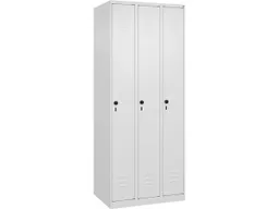 C+P C+P Spind Classic PLUS, 3 Abteile, 1850x750x500mm, Verkehrsweiß/Verkehrsweiß – Produktbild 1 von 1